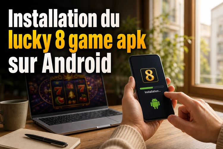 Installation du lucky 8 game apk sur Android