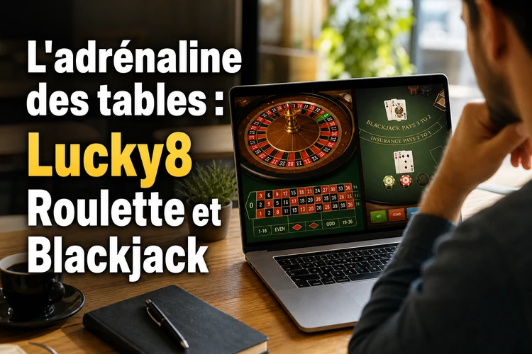 L'adrénaline des tables: Lucky8 Roulette et Blackjack