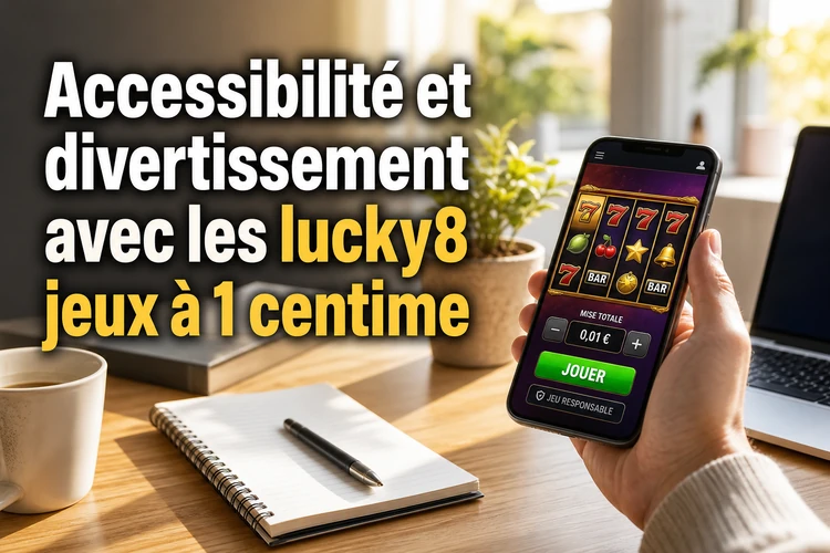 Accessibilité et divertissement avec les lucky8 jeux à 1 centime