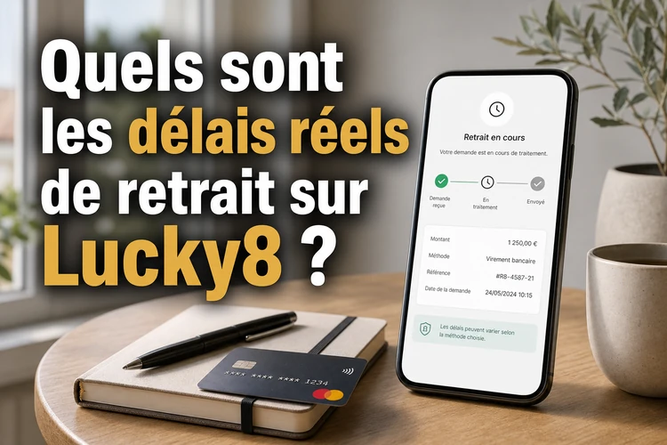 Quels sont les délais réels de retrait sur Lucky8?