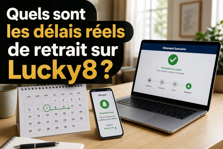 Quels sont les délais réels de retrait sur Lucky8?